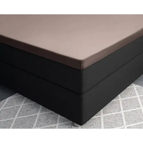 Primaviera DeLuxe Hoeslaken Splittopper Satijn Taupe