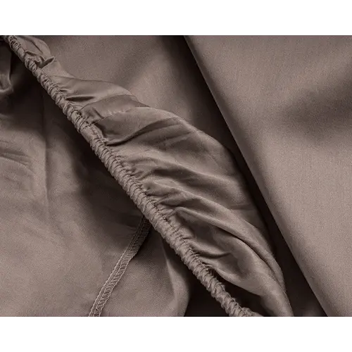 Primaviera DeLuxe Hoeslaken Splittopper Satijn Taupe