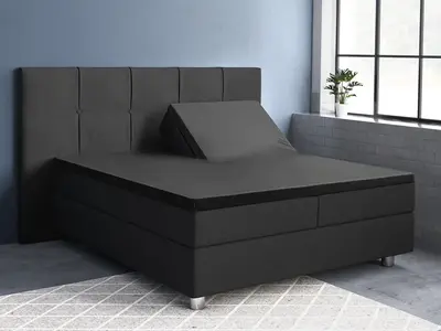 Primaviera DeLuxe Hoeslaken Splittopper Satijn Zwart Primaviera DeLuxe Hoeslaken Splittopper Satijn Zwart