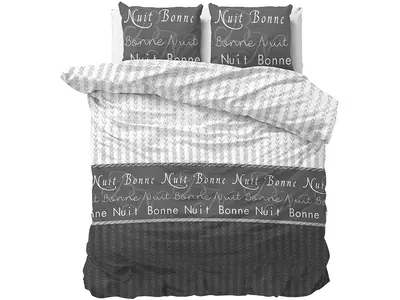 Sleeptime Dekbedovertrek Bonne Nuit 4 Antraciet