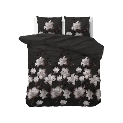 Sleeptime Dekbedovertrek Dark Flower Zwart