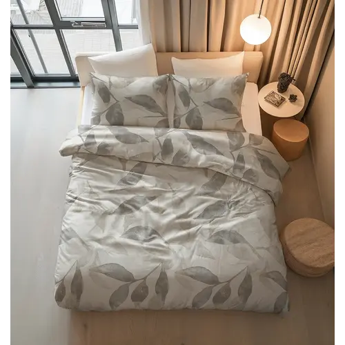 Sleeptime Dekbedovertrek Foliage Grijs Sleeptime Dekbedovertrek Foliage Grijs