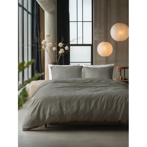 Sleeptime Dekbedovertrek Mellow Stone Grijs Sleeptime Dekbedovertrek Mellow Stone Grijs