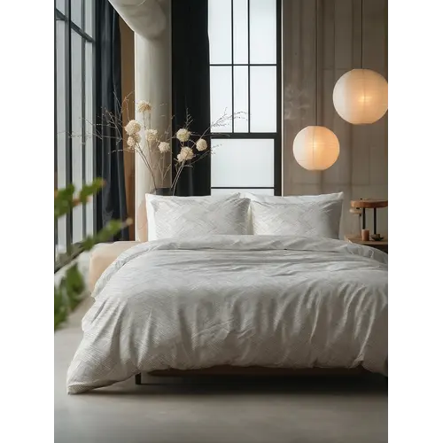 Sleeptime Dekbedovertrek Rattan Zilvergrijs Sleeptime Dekbedovertrek Rattan Zilvergrijs