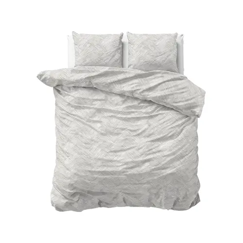 Sleeptime Dekbedovertrek Rattan Zilvergrijs