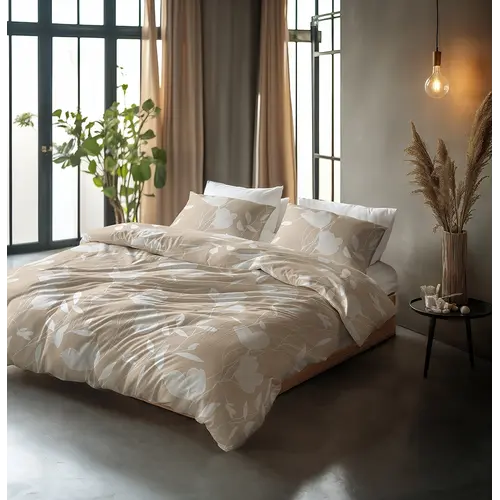 Sleeptime Dekbedovertrek Spring Beige Zand Sleeptime Dekbedovertrek Spring Beige Zand