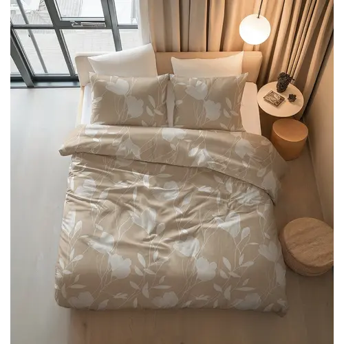 Sleeptime Dekbedovertrek Spring Beige Zand Sleeptime Dekbedovertrek Spring Beige Zand