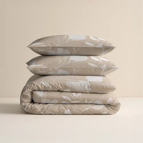 Sleeptime Dekbedovertrek Spring Beige Zand Sleeptime Dekbedovertrek Spring Beige Zand