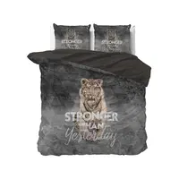 Dekbedovertrek Stronger Grijs