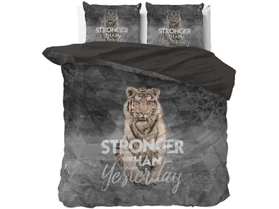 Sleeptime Dekbedovertrek Stronger Grijs