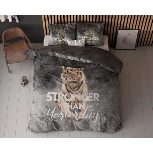 Sleeptime Dekbedovertrek Stronger Grijs Sleeptime Dekbedovertrek Stronger Grijs
