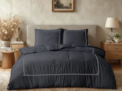 Primaviera DeLuxe Dekbedovertrek Brata Zwart Grijs