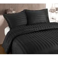 Dekbedovertrek Hotel Streep Antraciet