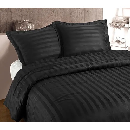 Primaviera DeLuxe Dekbedovertrek Hotel Streep Antraciet Primaviera DeLuxe Dekbedovertrek Hotel Streep Antraciet