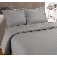 Dekbedovertrek Hotel Streep Grijs