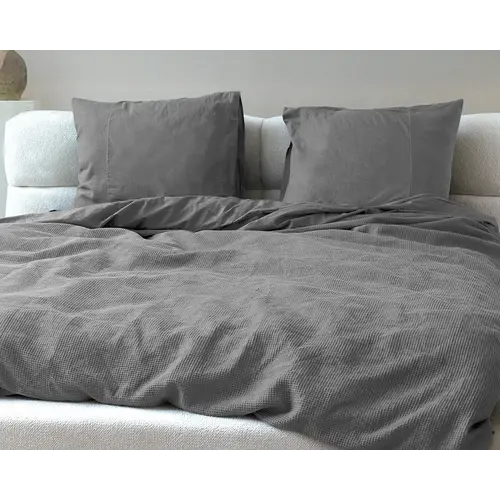 Primaviera DeLuxe Dekbedovertrek Waffle Grijs