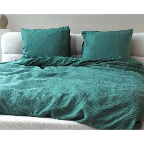 Primaviera DeLuxe Dekbedovertrek Waffle Groen Primaviera DeLuxe Dekbedovertrek Waffle Groen