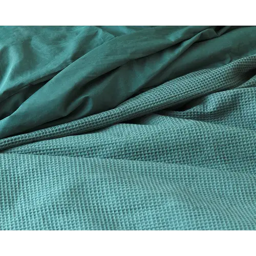 Primaviera DeLuxe Dekbedovertrek Waffle Groen Primaviera DeLuxe Dekbedovertrek Waffle Groen