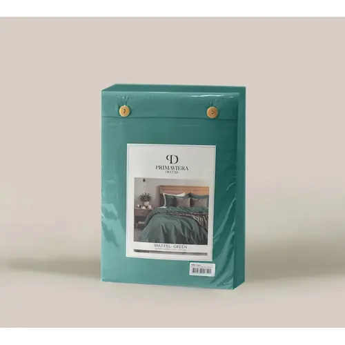 Primaviera DeLuxe Dekbedovertrek Waffle Groen Primaviera DeLuxe Dekbedovertrek Waffle Groen