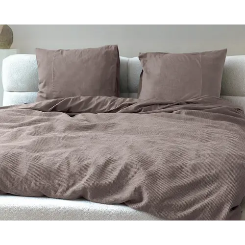 Primaviera DeLuxe Dekbedovertrek Waffle Taupe