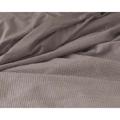 Primaviera DeLuxe Dekbedovertrek Waffle Taupe