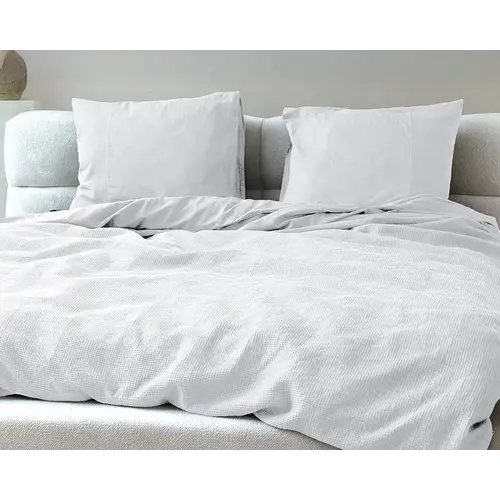 Primaviera DeLuxe Dekbedovertrek Waffle Wit