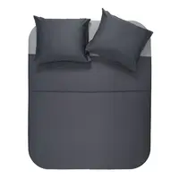 Dekbedovertrek Uni Bamboe Antraciet