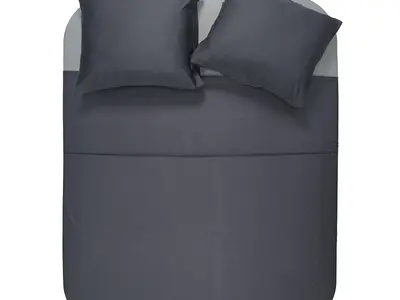 Primaviera DeLuxe Dekbedovertrek Uni Bamboe Antraciet