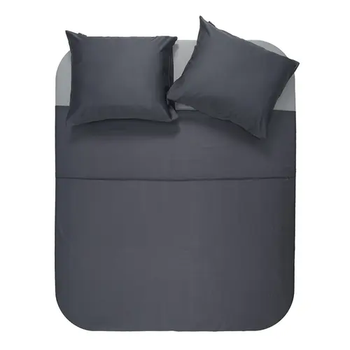 Primaviera DeLuxe Dekbedovertrek Uni Bamboe Antraciet