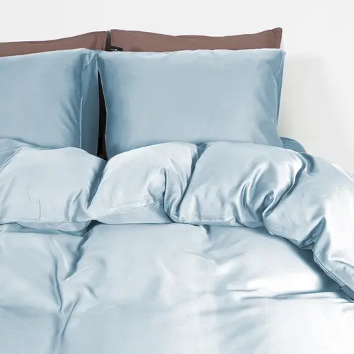 Primaviera DeLuxe Dekbedovertrek Uni Bamboe Blauw