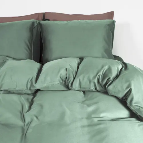 Primaviera DeLuxe Dekbedovertrek Uni Bamboe Groen