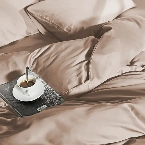 Primaviera DeLuxe Dekbedovertrek Uni Bamboe Taupe