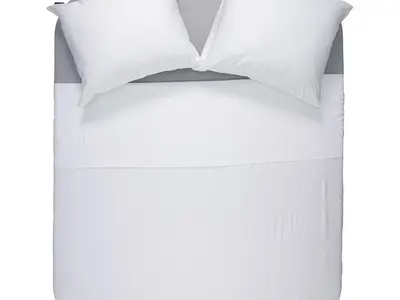 Primaviera DeLuxe Dekbedovertrek Uni Bamboe Wit