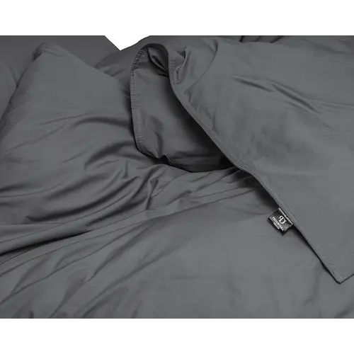 Primaviera DeLuxe Dekbedovertrek Uni Egyptisch Katoen Antraciet Primaviera DeLuxe Dekbedovertrek Uni Egyptisch Katoen Antraciet