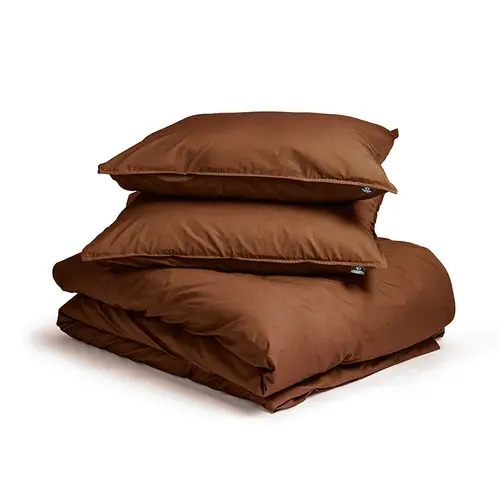 Primaviera DeLuxe Dekbedovertrek Uni Egyptisch Katoen Bruin