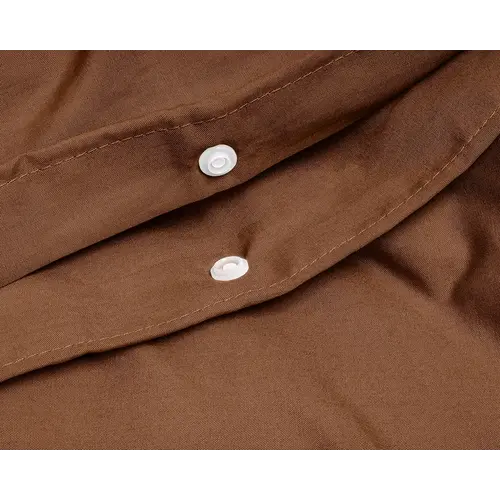 Primaviera DeLuxe Dekbedovertrek Uni Egyptisch Katoen Bruin