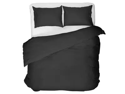 Primaviera DeLuxe Dekbedovertrek Uni Egyptisch Katoen Zwart
