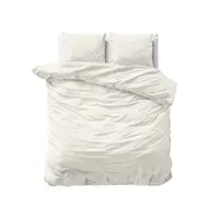 Dekbedovertrek Uni Satijn Crème