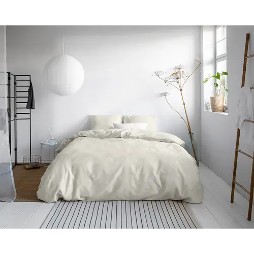 Primaviera DeLuxe Dekbedovertrek Uni Satijn Crème