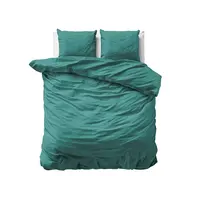 Dekbedovertrek Uni Satijn Groen