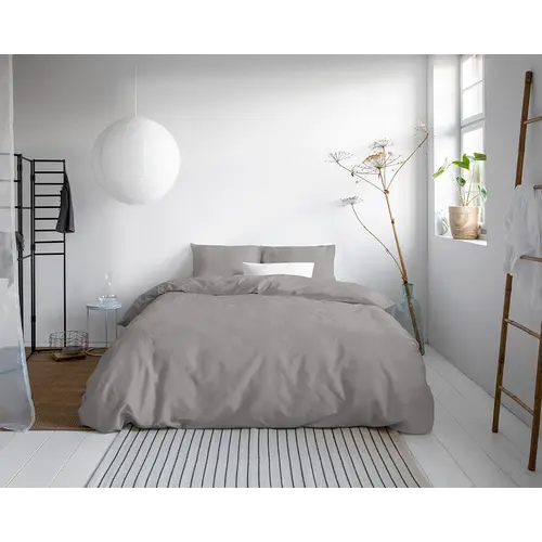 Primaviera DeLuxe Dekbedovertrek Uni Satijn Grijs