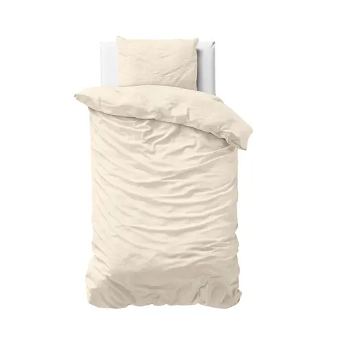 Primaviera DeLuxe Dekbedovertrek Uni Satijn Zand