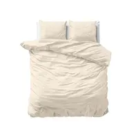 Dekbedovertrek Uni Satijn Zand