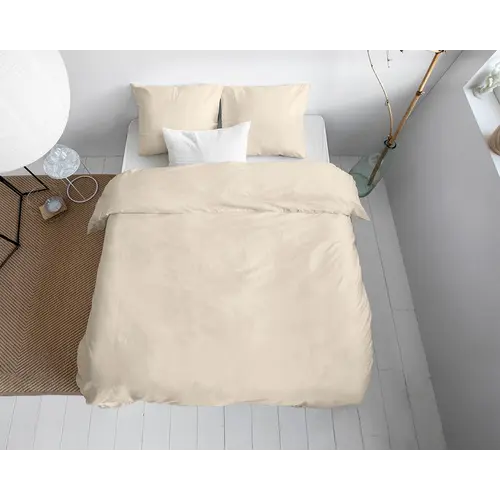 Primaviera DeLuxe Dekbedovertrek Uni Satijn Zand
