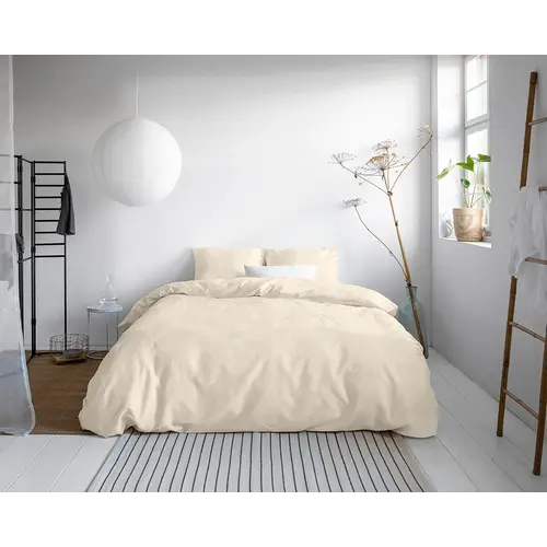 Primaviera DeLuxe Dekbedovertrek Uni Satijn Zand