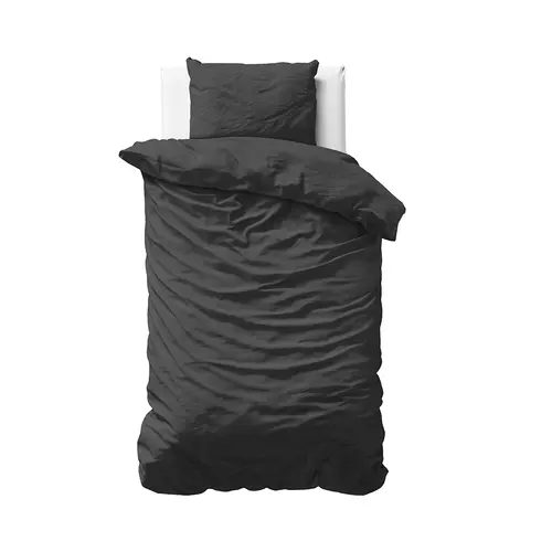 Primaviera DeLuxe Dekbedovertrek Uni Satijn Zwart Primaviera DeLuxe Dekbedovertrek Uni Satijn Zwart