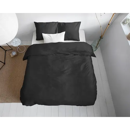 Primaviera DeLuxe Dekbedovertrek Uni Satijn Zwart Primaviera DeLuxe Dekbedovertrek Uni Satijn Zwart