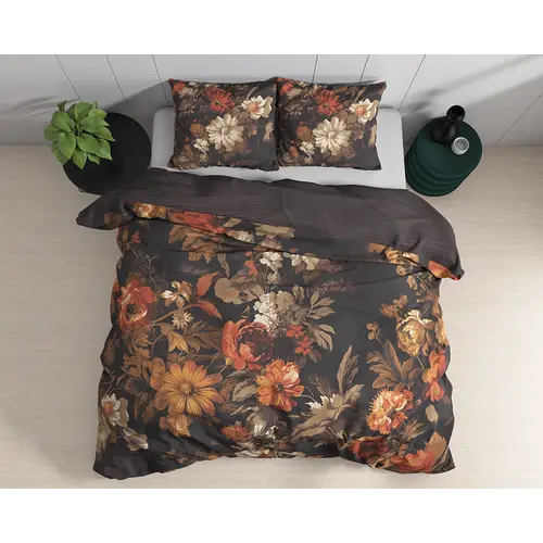 Dreamhouse Dekbedovertrek Art Flower Bruin Dreamhouse Dekbedovertrek Art Flower Bruin