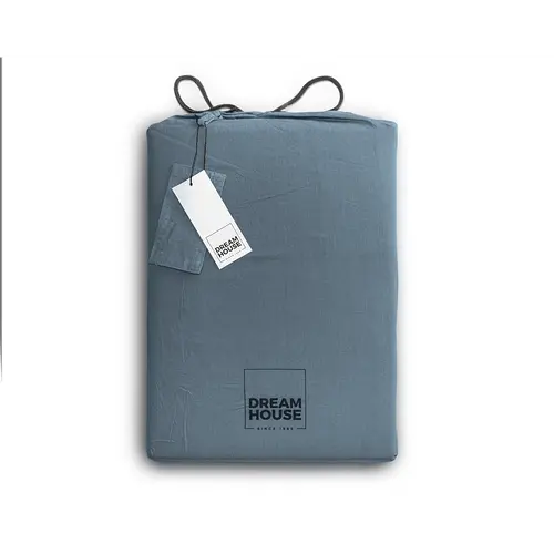 Dreamhouse Dekbedovertrek Stone Washed Blauw Dreamhouse Dekbedovertrek Stone Washed Blauw