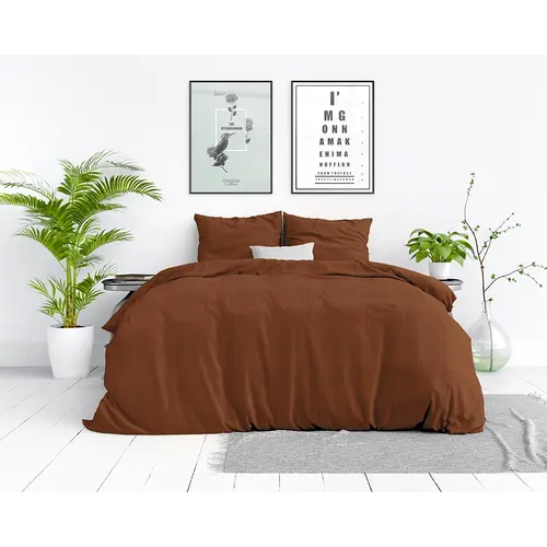 Dreamhouse Dekbedovertrek Stone Washed Bruin